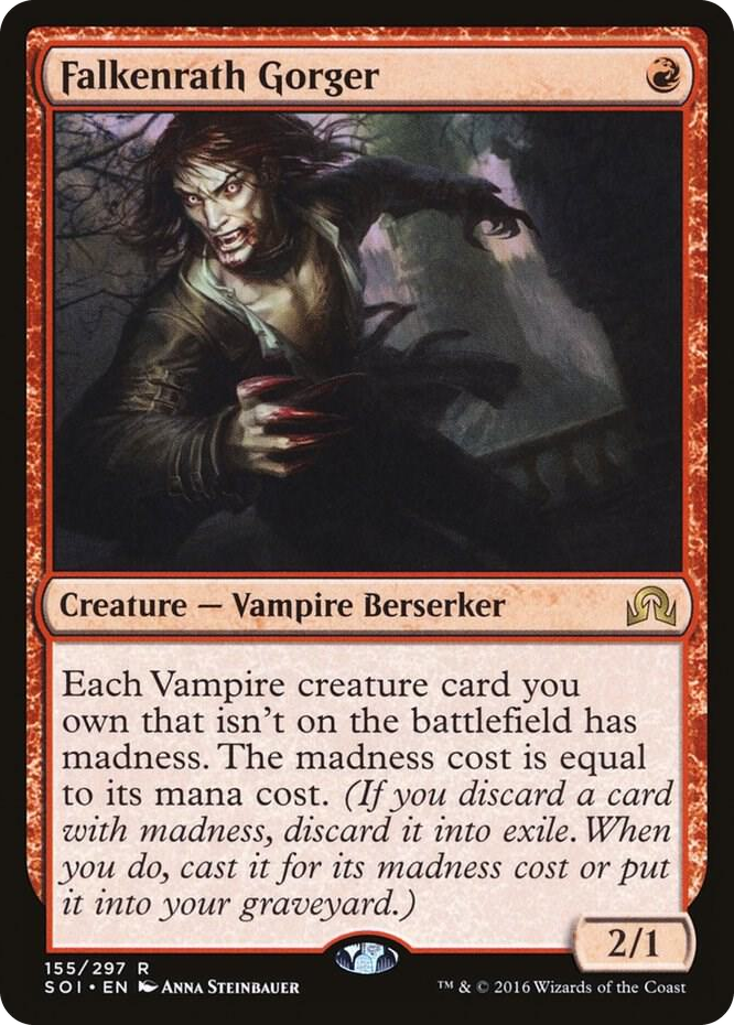 Falkenrath Gorger #155 R - Shadows over Innistrad Pokemon card