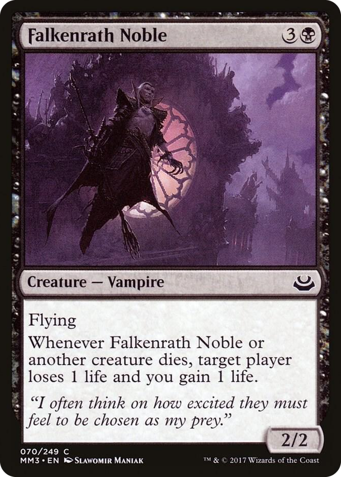 Falkenrath Noble #70 C - Modern Masters 2017 Pokemon card
