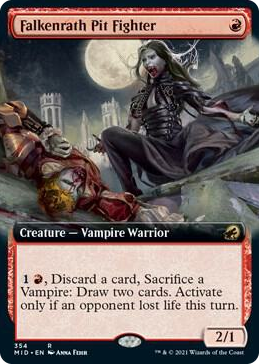 0354 Falkenrath Pit Fighter (Extended Art) R Innistrad: Midnight Hunt