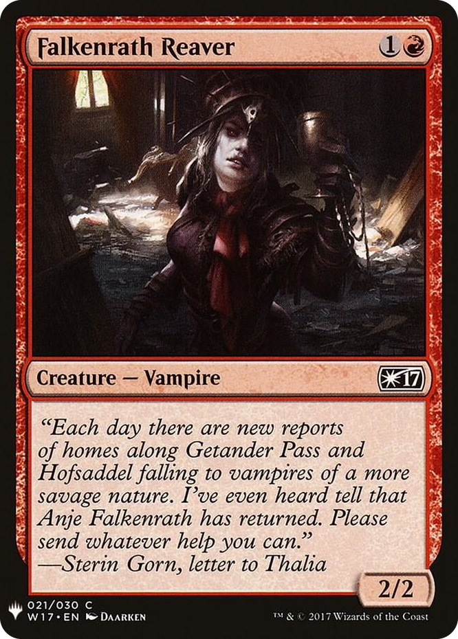 Falkenrath Reaver #21 C - The List Reprints Pokemon card
