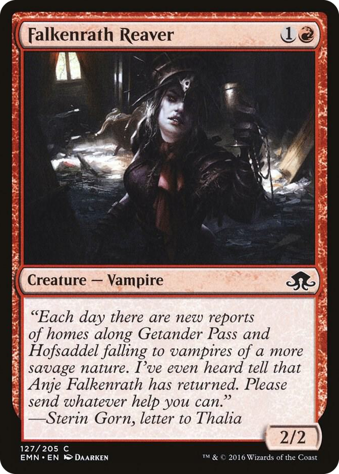 Falkenrath Reaver #127 C - Eldritch Moon Pokemon card