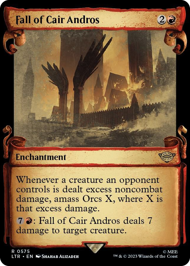 Fall of Cair Andros (Showcase Scrolls) #575 R - Universes Beyond: The Lord of the Rings: Tales of Middle-earth Pokemon card