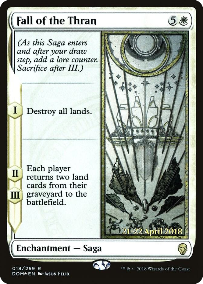 0018 Fall of the Thran R Prerelease Cards