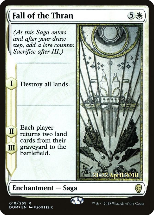 0018 Fall of the Thran R Prerelease Cards