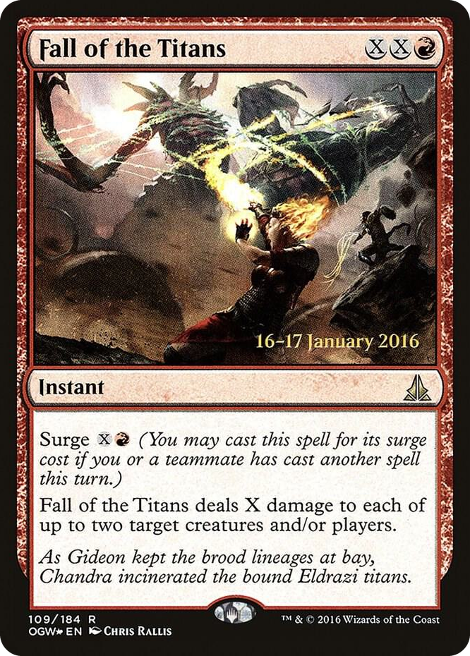Fall of the Titans #109 R - Prerelease Cards Pokemon card