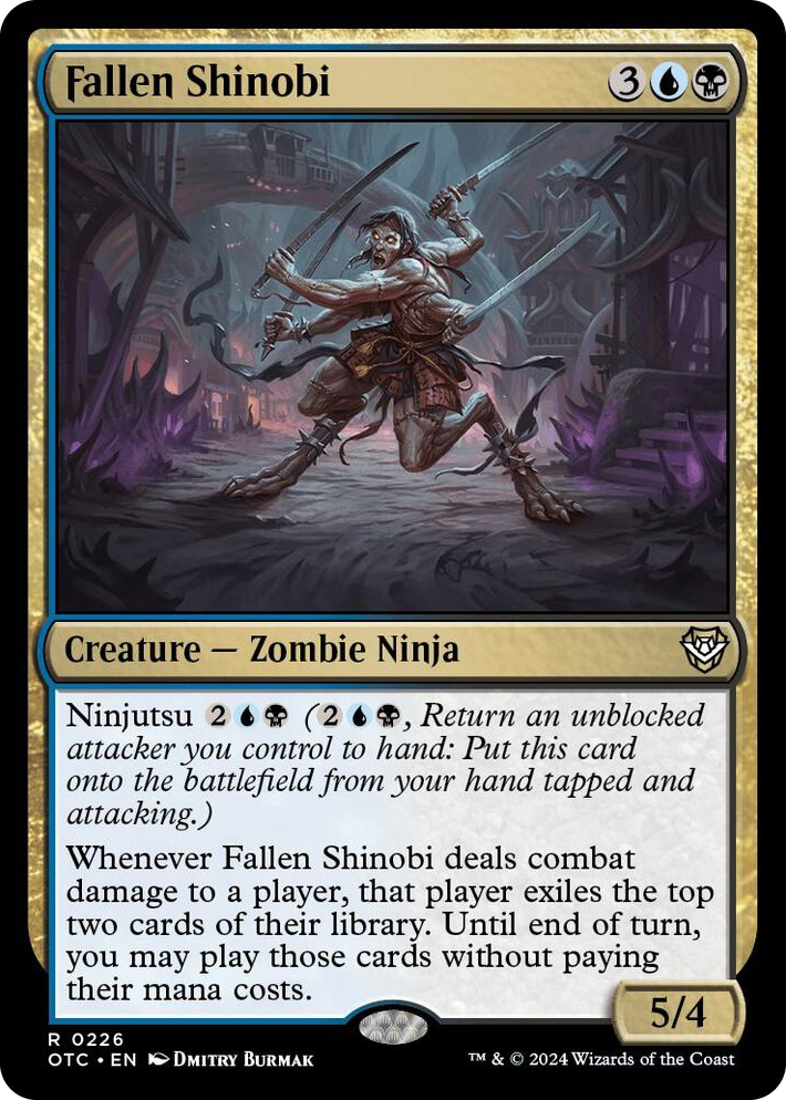 0226 Fallen Shinobi R Commander: Outlaws of Thunder Junction