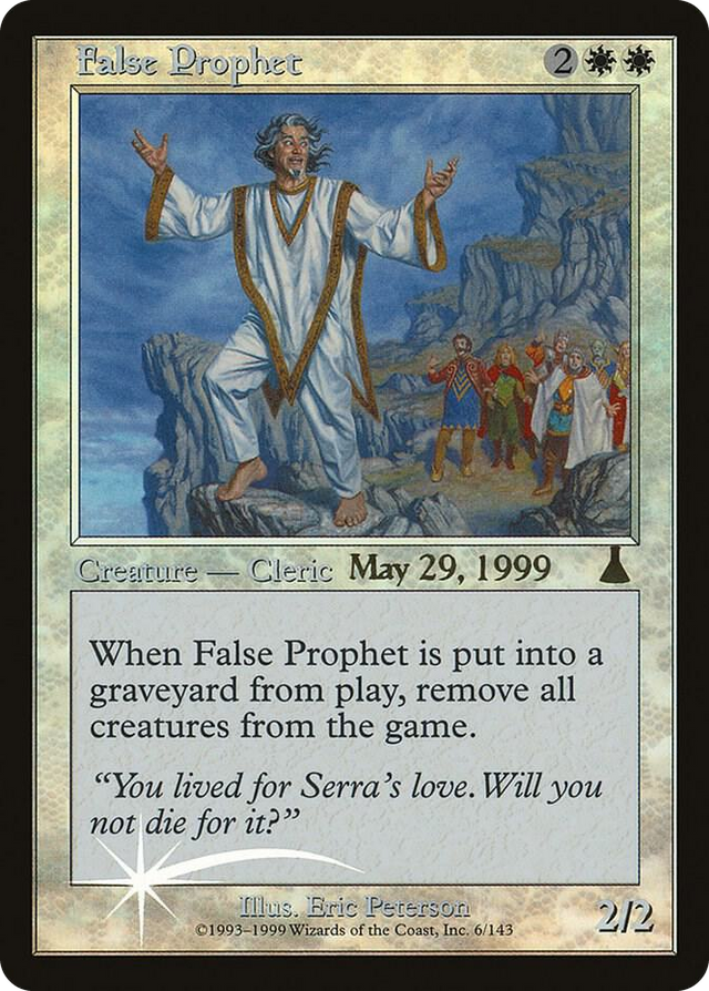 0006 False Prophet R Prerelease Cards