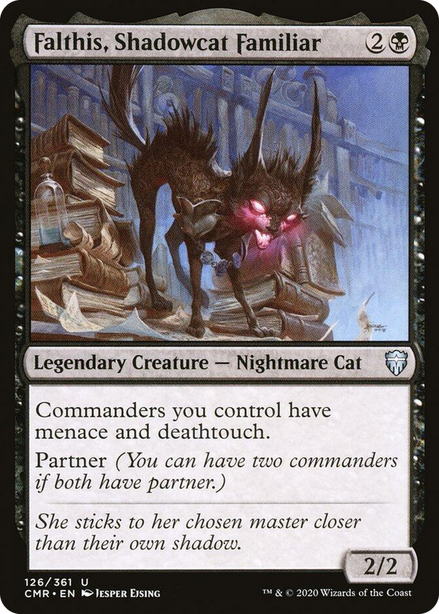 0126 Falthis, Shadowcat Familiar U Commander Legends