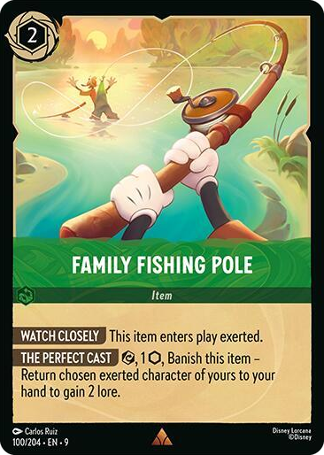 0100 Family Fishing Pole Rare Fabled