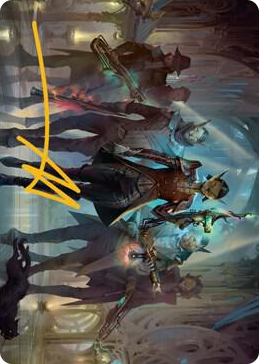 0061 Family's Favor Art Card (Gold-Stamped Signature) S Art Series: Streets of New Capenna