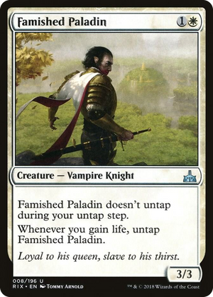 0008 Famished Paladin U Rivals of Ixalan