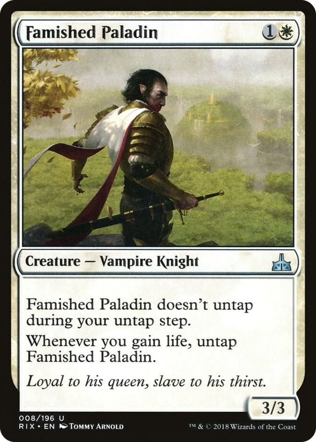 0008 Famished Paladin U Rivals of Ixalan