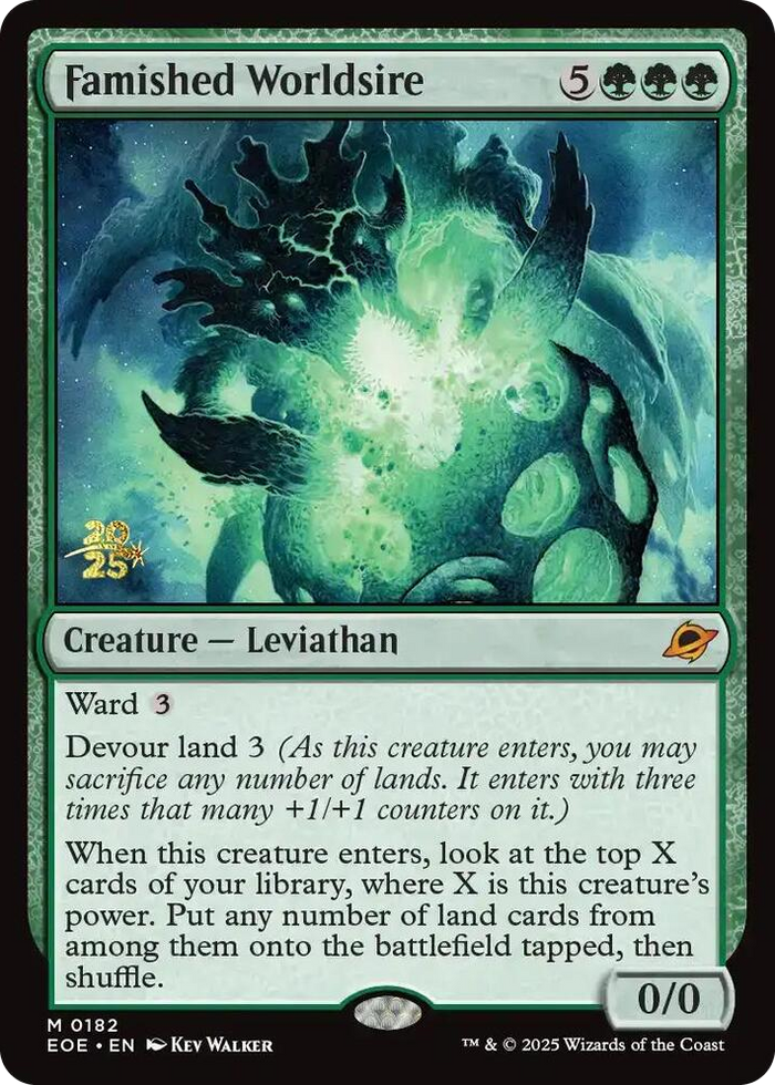 Famished Worldsire #182 M - Prerelease Cards Pokemon card