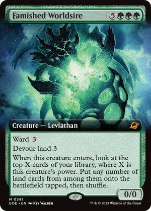 0341 Famished Worldsire (Extended Art) M Edge of Eternities