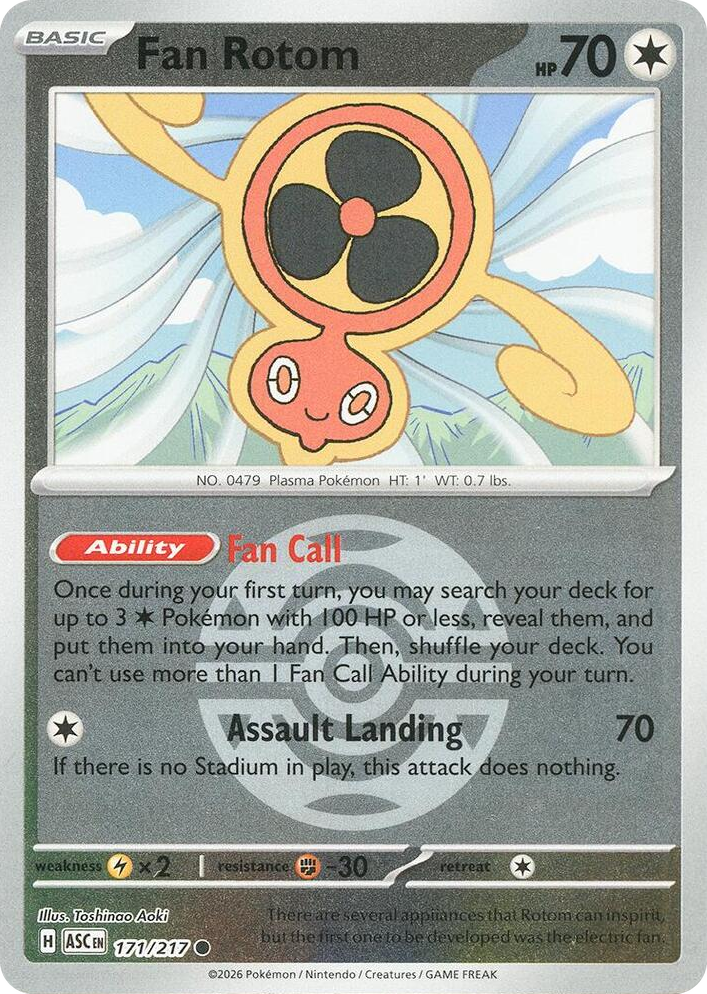 0171 Fan Rotom - 171/217 (Dusk Ball) Common Ascended Heroes