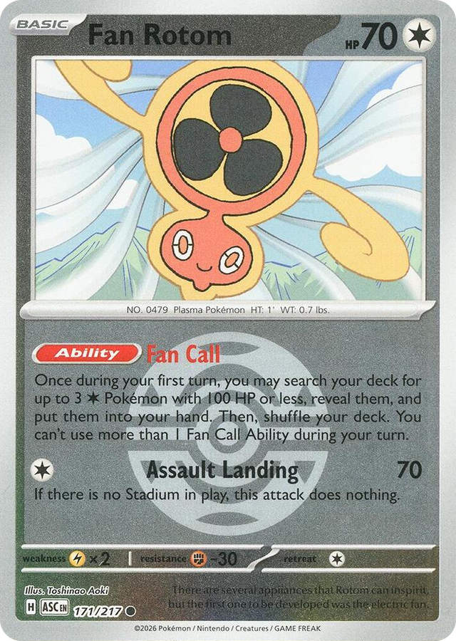 0171 Fan Rotom - 171/217 (Dusk Ball) Common Ascended Heroes