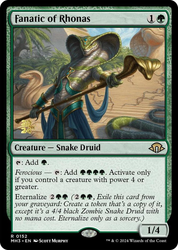0152 Fanatic of Rhonas R Prerelease Cards
