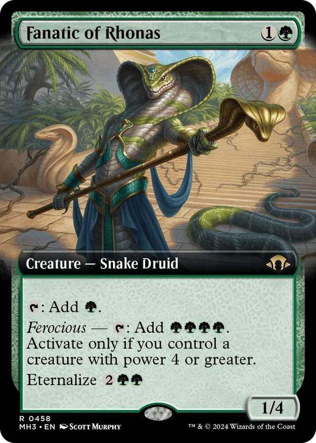 0458 Fanatic of Rhonas (Extended Art) R Modern Horizons 3