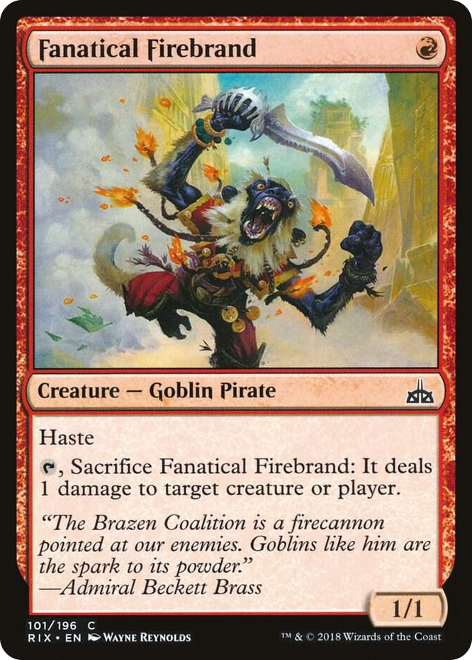 0101 Fanatical Firebrand C Rivals of Ixalan