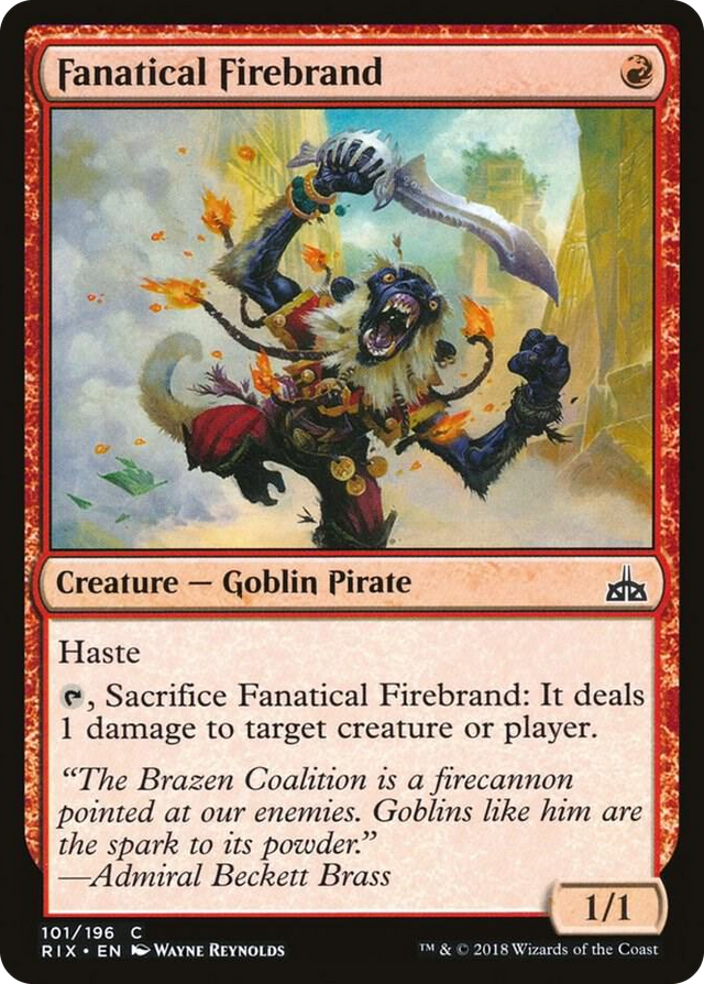 0101 Fanatical Firebrand C Rivals of Ixalan