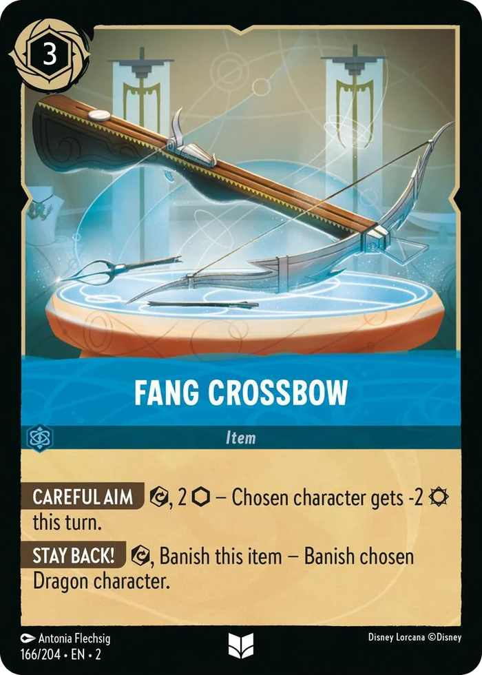 Fang Crossbow #166 Uncommon - Rise of the Floodborn Pokemon card