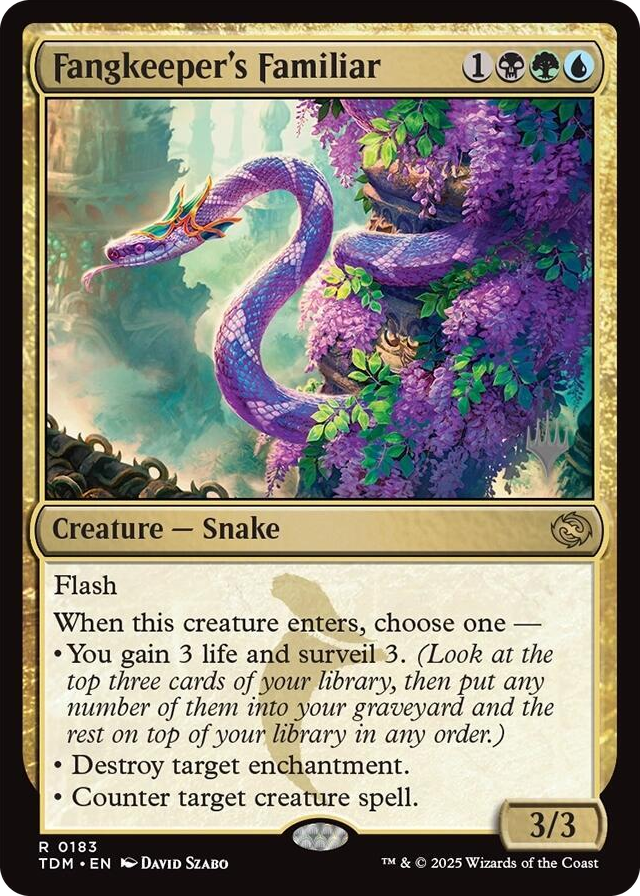 Fangkeeper's Familiar #183 R - Promo Pack: Tarkir: Dragonstorm Pokemon card