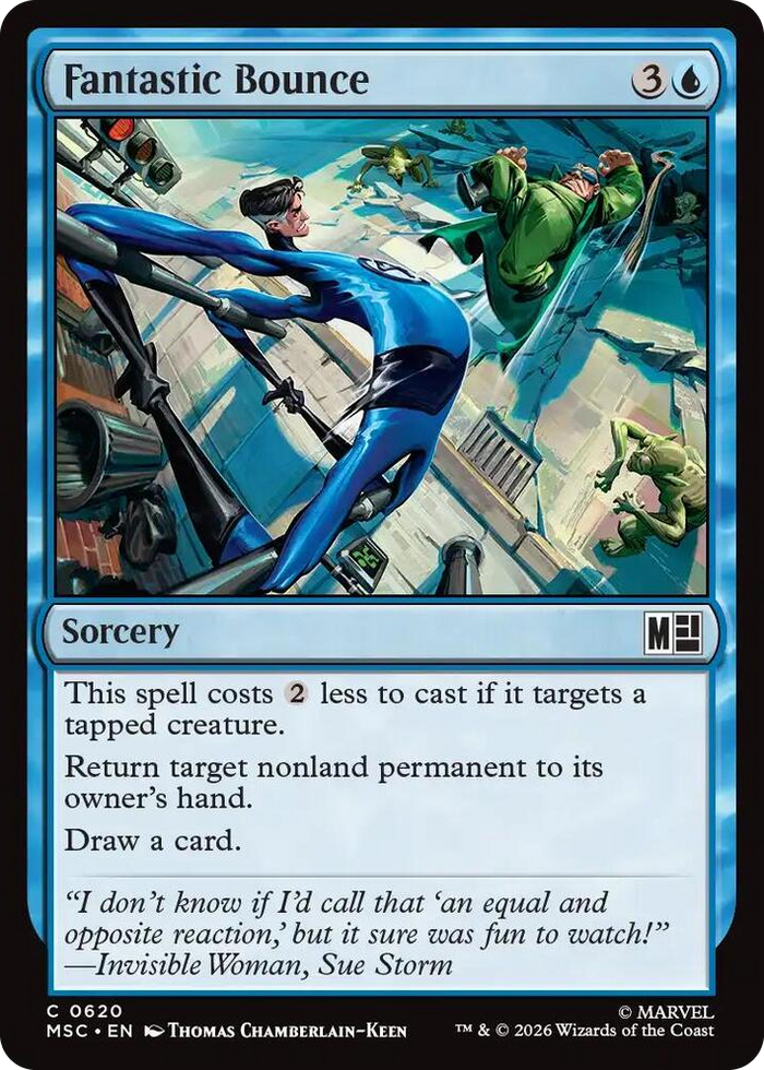 Fantastic Bounce #620 C - Commander: Marvel Super Heroes Pokemon card