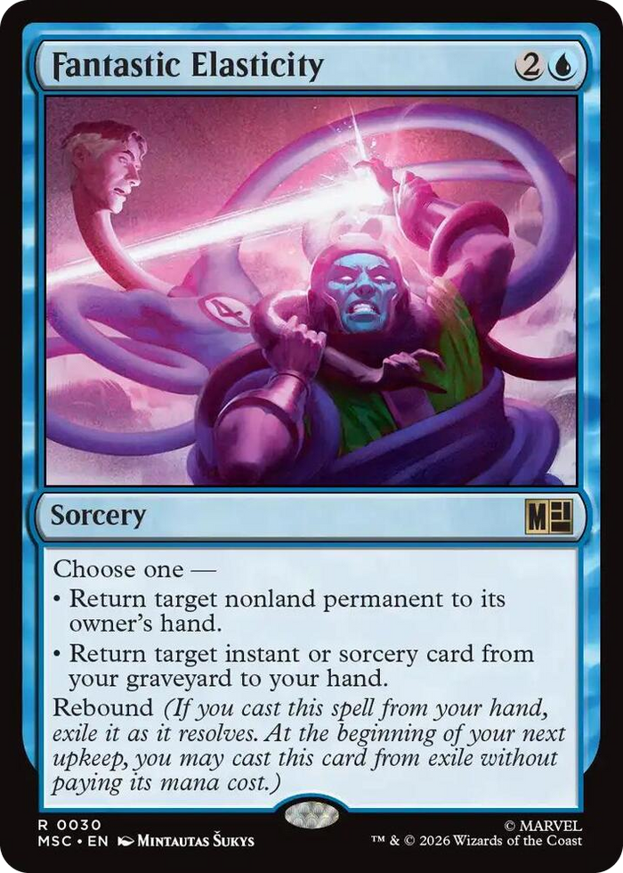 Fantastic Elasticity #30 R - Commander: Marvel Super Heroes Pokemon card