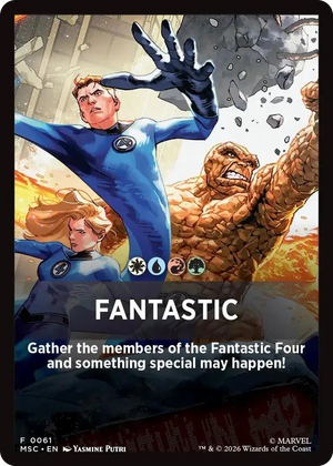 0061 Fantastic Theme Card T Commander: Marvel Super Heroes