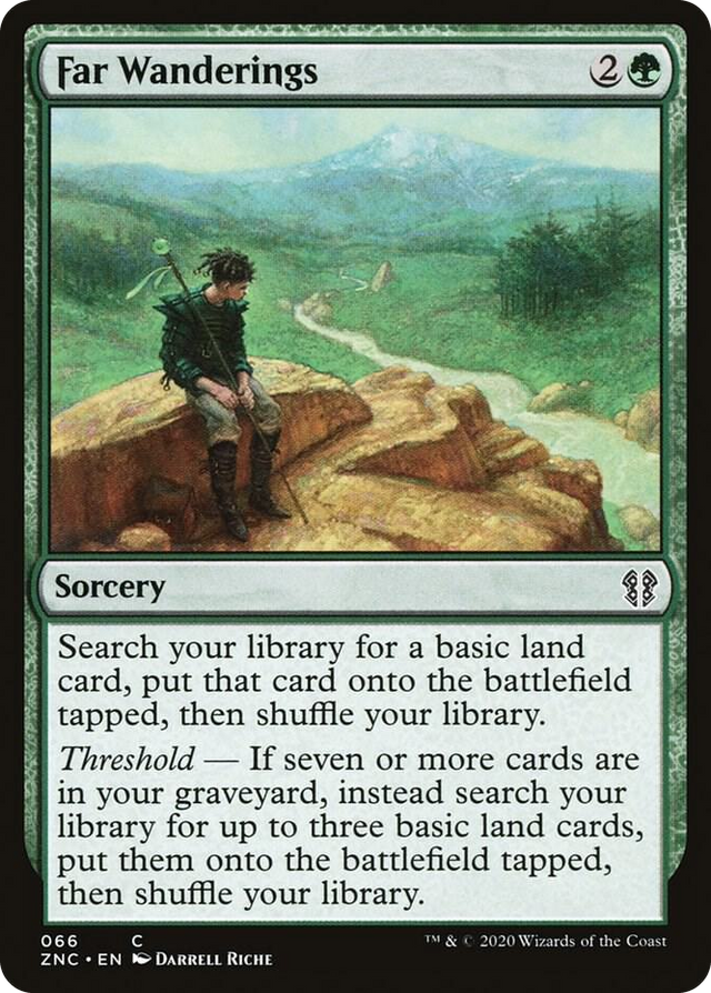 0066 Far Wanderings C Commander: Zendikar Rising
