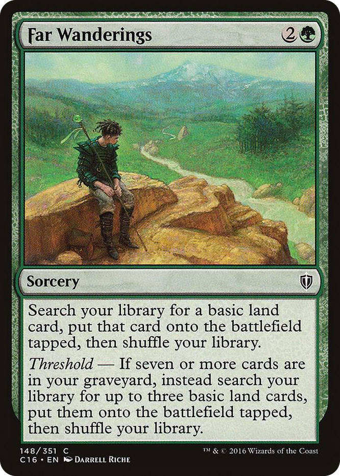 Far Wanderings #148 C - Commander 2016 Pokemon card