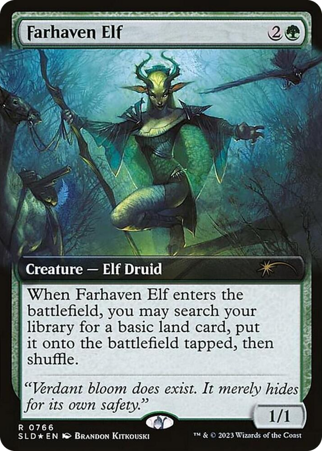 0766 Farhaven Elf (Extended Art) R Secret Lair Drop Series