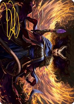 0032 Farideh, Devil's Chosen Art Card (Gold-Stamped Signature) S Art Series: Adventures in the Forgotten Realms
