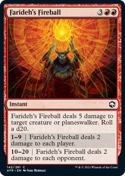 0142 Farideh's Fireball C Adventures in the Forgotten Realms