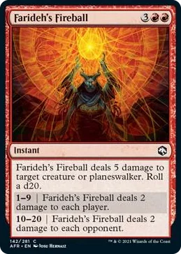 0142 Farideh's Fireball C Adventures in the Forgotten Realms