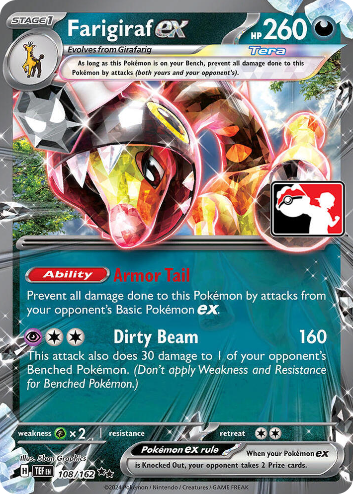 0108 Farigiraf ex Double Rare Prize Pack Series Cards