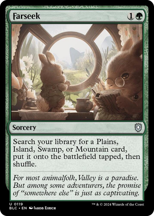 0119 Farseek U Commander: Bloomburrow