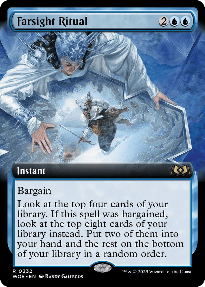 0332 Farsight Ritual (Extended Art) R Wilds of Eldraine