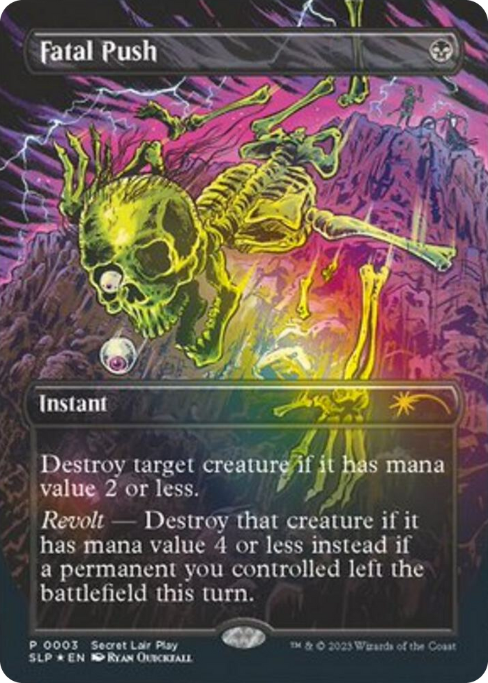 Fatal Push #3 P - Secret Lair Showdown Pokemon card