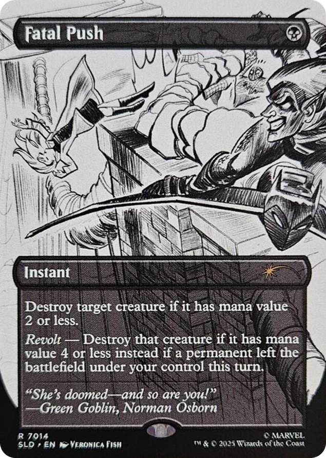 Fatal Push (7014) #7014 R - Secret Lair Drop Series Pokemon card