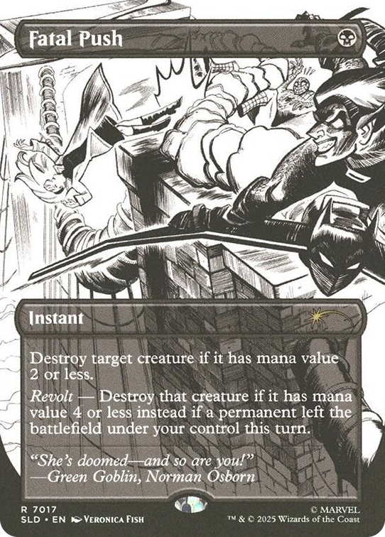 Fatal Push (7017) #7017 R - Secret Lair Drop Series Pokemon card