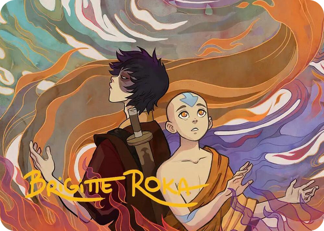 0043 Fated Firepower Art Card (Gold-Stamped Signature) S Art Series: Avatar: The Last Airbender