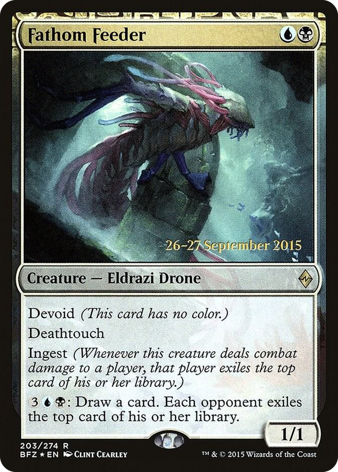 Fathom Feeder #203 R - Prerelease Cards Pokemon card