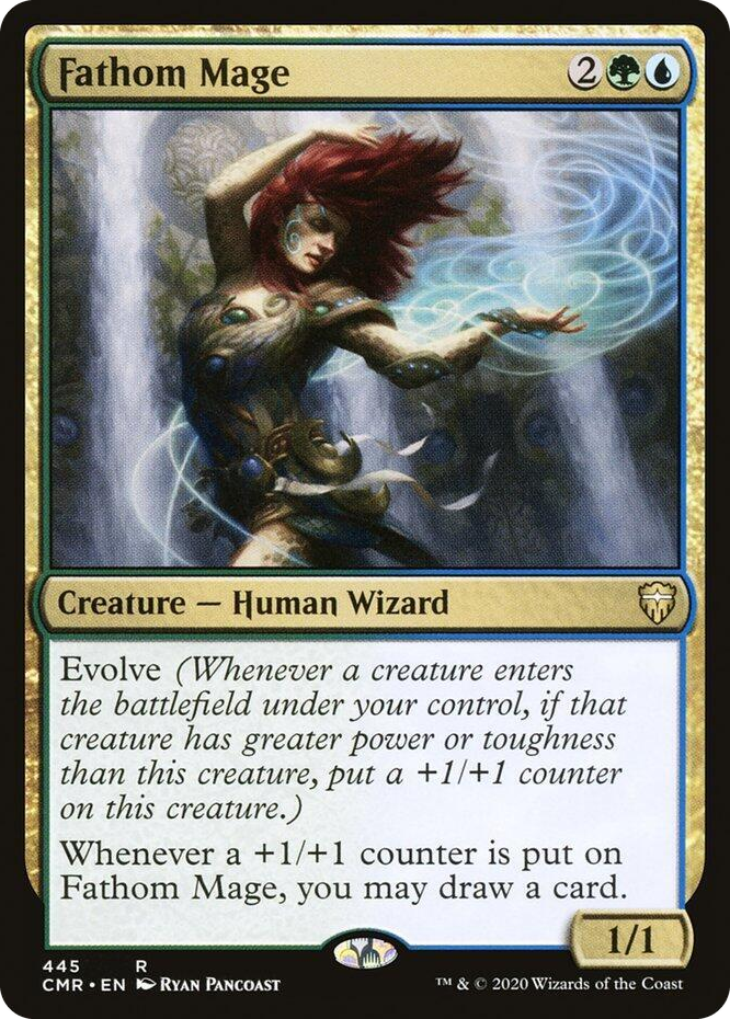 Fathom Mage #445 R - Commander Legends Pokemon card
