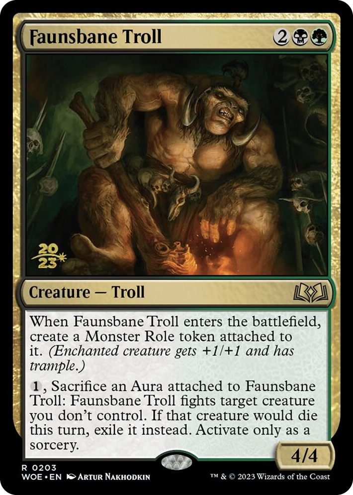 0203 Faunsbane Troll R Prerelease Cards