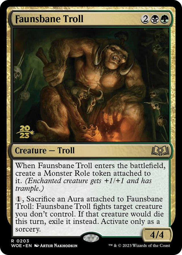 0203 Faunsbane Troll R Prerelease Cards