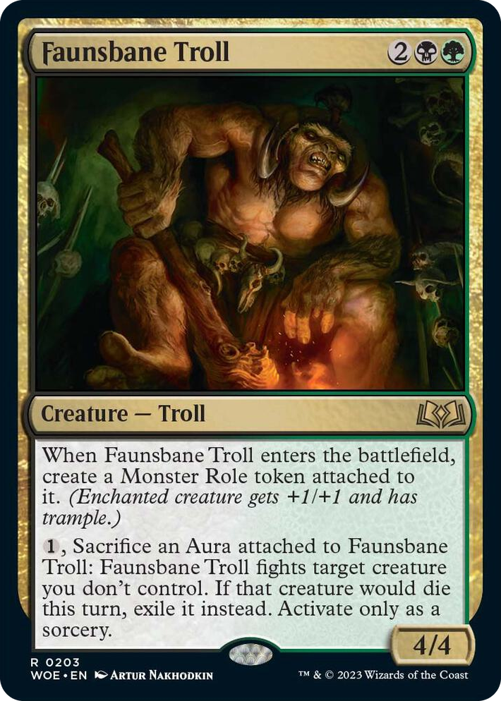 0203 Faunsbane Troll R Wilds of Eldraine