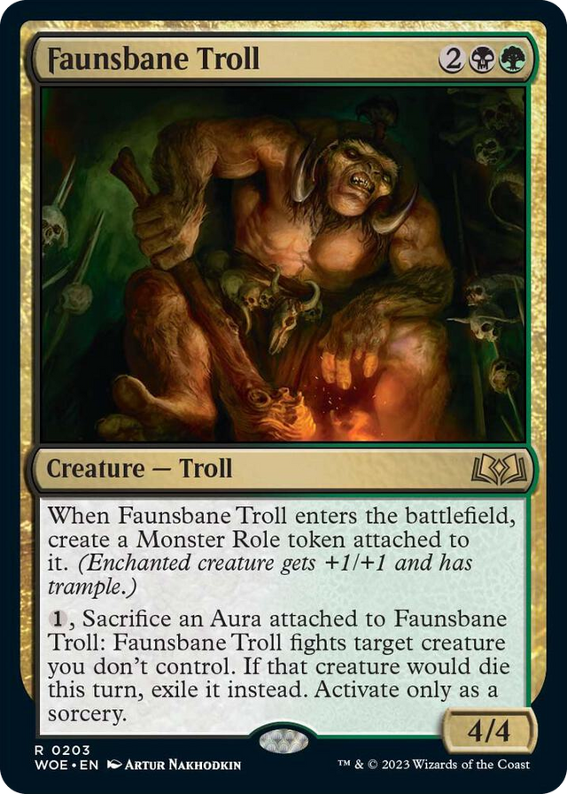 0203 Faunsbane Troll R Wilds of Eldraine