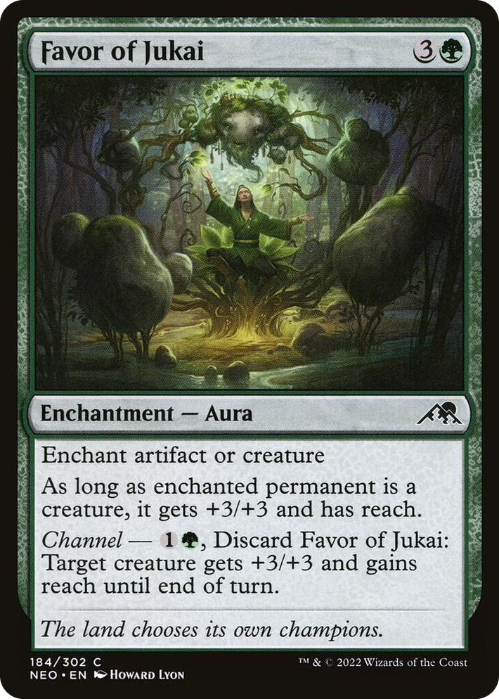 0184 Favor of Jukai C Kamigawa: Neon Dynasty