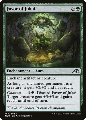 0184 Favor of Jukai C Kamigawa: Neon Dynasty